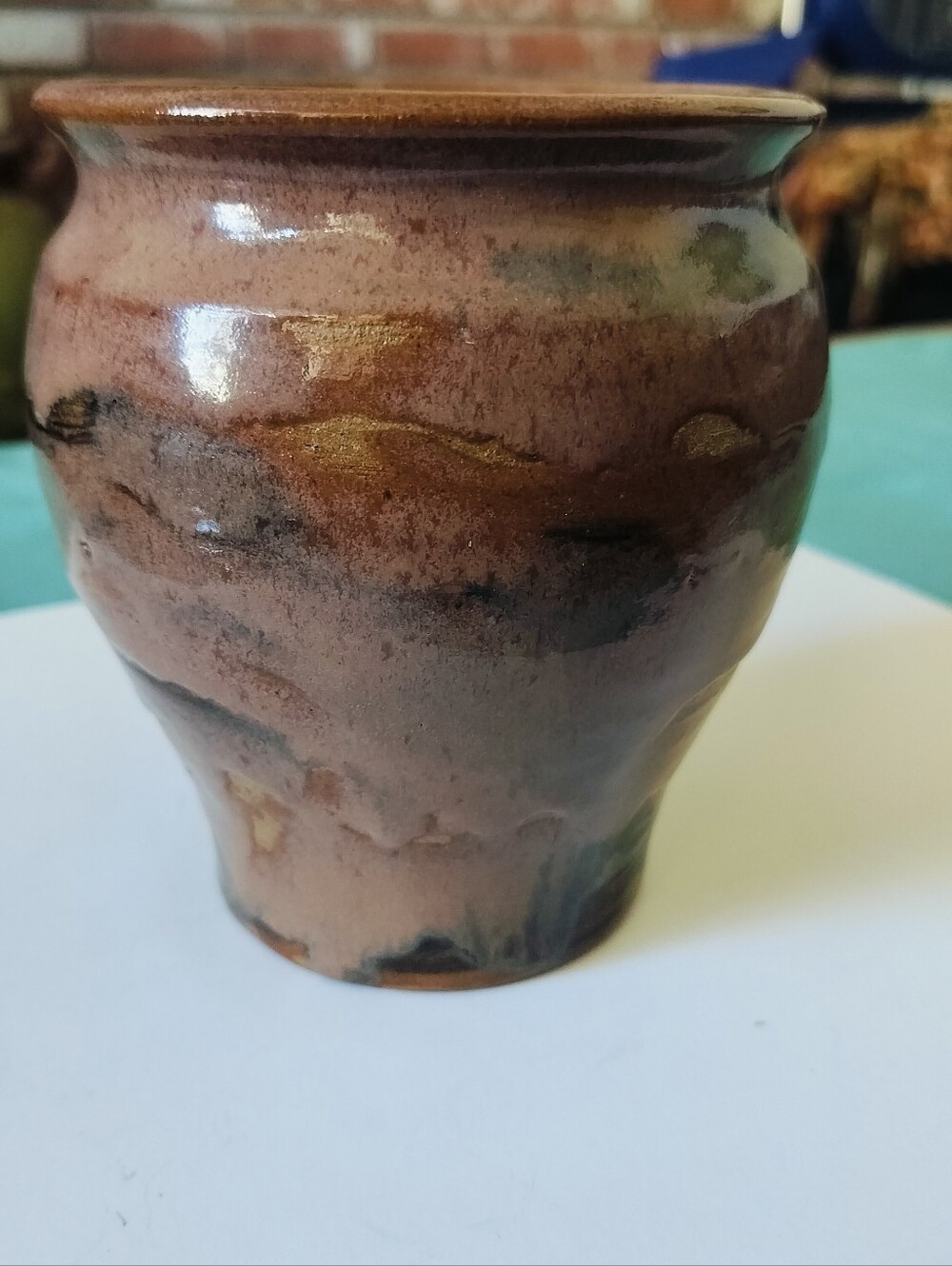 Vintage 1993 Signed Studio Art Pottery Hand-Thrown Pot / Vase